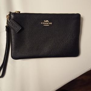 COACH wristlet black